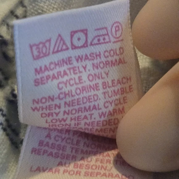 Victoria Secret Iconic Striped Lounge Pants Gray White Wide Leg Drawstring Sz14 - Picture 10 of 13